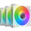 Image de XIGMATEK - Starz Pro Arctic (Blanc) (Pack de 3) - Ventilateurs 3x120mm A-RGB pour boitier PC