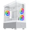 Image de Boîtier PC sans alimentation - XIGMATEK - Alphard M Arctic - Mini tour - Format M-ATX - 4x120mm A-RGB - Blanc
