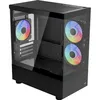 Image de Boîtier PC - AEROCOOL - Viewport Mini V4 - mATX - Acier & verre trempé - 3 ventilateurs ARGB