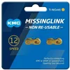 Image de Chaines Kmc Missinglink 2 Units - 12s - Doré - Mixte - KMC - A monter soi-même - Adulte - Jaune