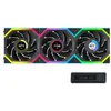 Image de Lian Li Uni Fan SL Wireless LCD 120 - Noir - Pack de 3 + contrôleur