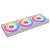 Image de Ventilateurs ARGB PWM 120 mm - Lian Li - UNI FAN CL Wireless - Lames inversées - Blanc