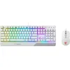 Image de Clavier + Souris - AZERTY - MSI - Vigor GK30 Combo White FR - Rétroéclairé - Blanc