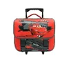Image de Cartable Trolley - CARS - 38x14x33 cm - Rouge et noir - Pour garçon - Avec hand spinner offert
