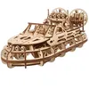 Image de Puzzle 3D en bois - UGEARS - Rescue Hovercraft - 383 pièces - Maquette 28×105×115 cm - Assemblage 6 h
