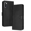 Image de Coque pour Samsung Galaxy Note 10Flip Housse Étui Protection Rabat Clapet Magnétique[Porte Cartes]Antichoc Béquille Noir D768