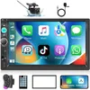 Image de Apple Carplay Autoradio 2 Din avec Android Auto Bluetooth Mains Libres 7 Pouces Écran Tactile Autoradio avec Mirror.[Y464]