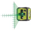 Image de RYOBI - Laser croix vert avec traits de repère - portée 15 m - précision +/- 05 mm - Livré avec une cible et 2 piles - RBCLLG2