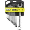 Image de Jeu de 12 clés (8 9 10 11 12 13 14 15 16 17 19 22 mm) - RYOBI - Angle de reprise 15° - Compatible avec Ryobi® LINK