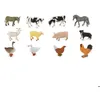 Image de Figurines Mini - La Ferme : Set de 12 Animaux De La Ferme