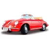 Image de Modèle réduit - Porsche 356 b Cabriolet (1961) - BBURAGO - Echelle 1/24 - Rouge