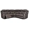 Image de Canapé dangle relax cuir EVASION - Chocolat - Relaxation - Moelleux - Classique - Intemporel