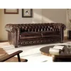 Image de Canapé chesterfield 3 places BRENTON 100% cuir de