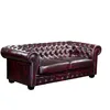 Image de Canapé chesterfield 3 places BRENTON 100% cuir de