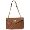 Image de Sac bandoulière rembourré pour femme avec chaîne CCHB0196-brun