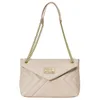 Image de Sac bandoulière rembourré pour femme avec chaîne CCHB0196-Ivoire