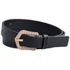 Image de Ceinture pour femme avec boucle en perle CCBT0023-Le noir