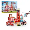 Image de Set de Construction - ZURU - Fire Station Large (976 pièces) - Crée une caserne de pompiers avec véhicules et accessoires