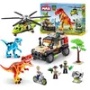 Image de Set de Construction - ZURU - Dino Adventure Dino Hunt (592 pièces) - Aventure préhistorique avec dinosaures et véhicules