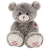 Image de Peluche - KALOO - Ours gris - Douceur exceptionnelle - 38 cm