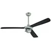 Image de Ventilateur de plafond Westinghouse Mountain Gale 72422 - 132 cm finition argent avec pales noires.Le ventilateur de plafond
