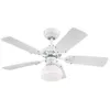 Image de Ventilateur de Plafond - WESTINGHOUSE - Princesse Radiance II - 5 Vitesses - Blanc Hêtre - 90cm
