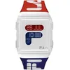 Image de Montre digitale - FILA - 38-105-005 - Cadran blanc - Boîtier carré - Bracelet bleu et rouge