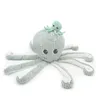 Image de Les Déglingos - Peluche Ptipotos Pieuvre mint Filou - GLOBE TROTOYS