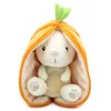 Image de Peluche - Les Déglingos - Flipetz Lapin Carotte - 2 en 1 - Rembourrage recyclé - 14x9x26 cm