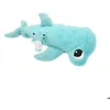 Image de Peluche - LES DÉGLINGOS - 75501 - Maman et bébé cachés - Requin marteau - Bleu aqua