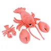 Image de Peluche - Les Déglingos - Iloveyou - Maman et bébé homard - 48 cm - Corail