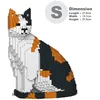 Image de Blocs de construction - JEKCA - Chat Calico assis - 1600 pièces - Plastique - 14 ans et plus