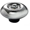 Image de GRACE-Lampe à poser Verre Ø20cm Chrome Elements Lighting Ø 20cm / H 125cm / câble dalimentation 150cm Argenté