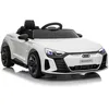 Image de Véhicule électrique enfant 12V télécommande effets sonores + lumineux 104 x 58 x 41cm blanc