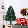 Image de Sapin de Noël artificiel 90 CM coloré avec étoiles dessus socle en plastique Décoration de Noël Vert