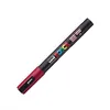 Image de Marqueur à pigment POSCA PC-3M - UNIBALL - Rouge foncé - Pointe ronde - Opaque