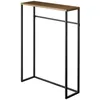 Image de YAMAZAKI - Console dentrée métal et bois - L60 cm - Noir