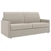 Image de Canapé 2 places convertible express en tissu beige - Couchage 120 cm - Matelas 14 cm CALIFE