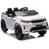 Image de Voiture Electrique Enfànt LAND ROVER - LALAHO - 12V avec télécommande lumières LED pour 3-6 ans - blanc