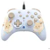 Image de Manette de jeu - Nintendo Switch et Switch 2 - Pokémon - Filaire - Bleu - Horipad Turbo - Boutons arrière programmables - Hori