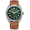 Image de Montre Hommes CITIZEN Eco-Drive Analogique Bracelet Cuir Marron BM8560-11X