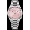 Image de Citizen NJ0200-50Z   Montre femme acier argent cadran rose 37 mm étanche 5 ATM
