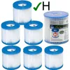 Image de Lot de 6 Cartouches de Filtration Intex pour filtre piscine - Intex TYPE H