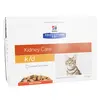 Image de Hill's Prescription Diet Feline K/D Kidney Care Aliment Humide Poulet 12 x 85g