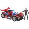 Image de Figurine 10 cm Miles Morales Bolide de course Remix Marvel Spider-Man VenomVersus Epic World of Action dès 4 ans
