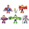 Image de Pack 6 figurines Iron Man Avengers en armure Marvel Iron Man and his Awesome Friends dès 3 ans