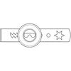 Image de Accessoires AT910014 Filière pour biscuits - KENWOOD - Compatible avec AT910001 et KAX910ME - Réalisée en bronze
