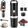 Image de Machine à Café Portable - FOSMET - 12V - 100ml - Compatible Capsules et Café Moulu - Noir