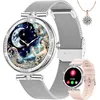 Image de KIQULOV Montre connectée Femme Appel Bluetooth AMOLED Fonction Féminine Tracker dactivité Fréquence Cardiaque SpO2 IP68
