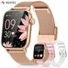 Image de NAIXUES Montre Connectée Femme 185 avec Appel Bluetooth/3 Bracelet/IP68/110+ Modes Sportifs/Podometre/Fréquence
